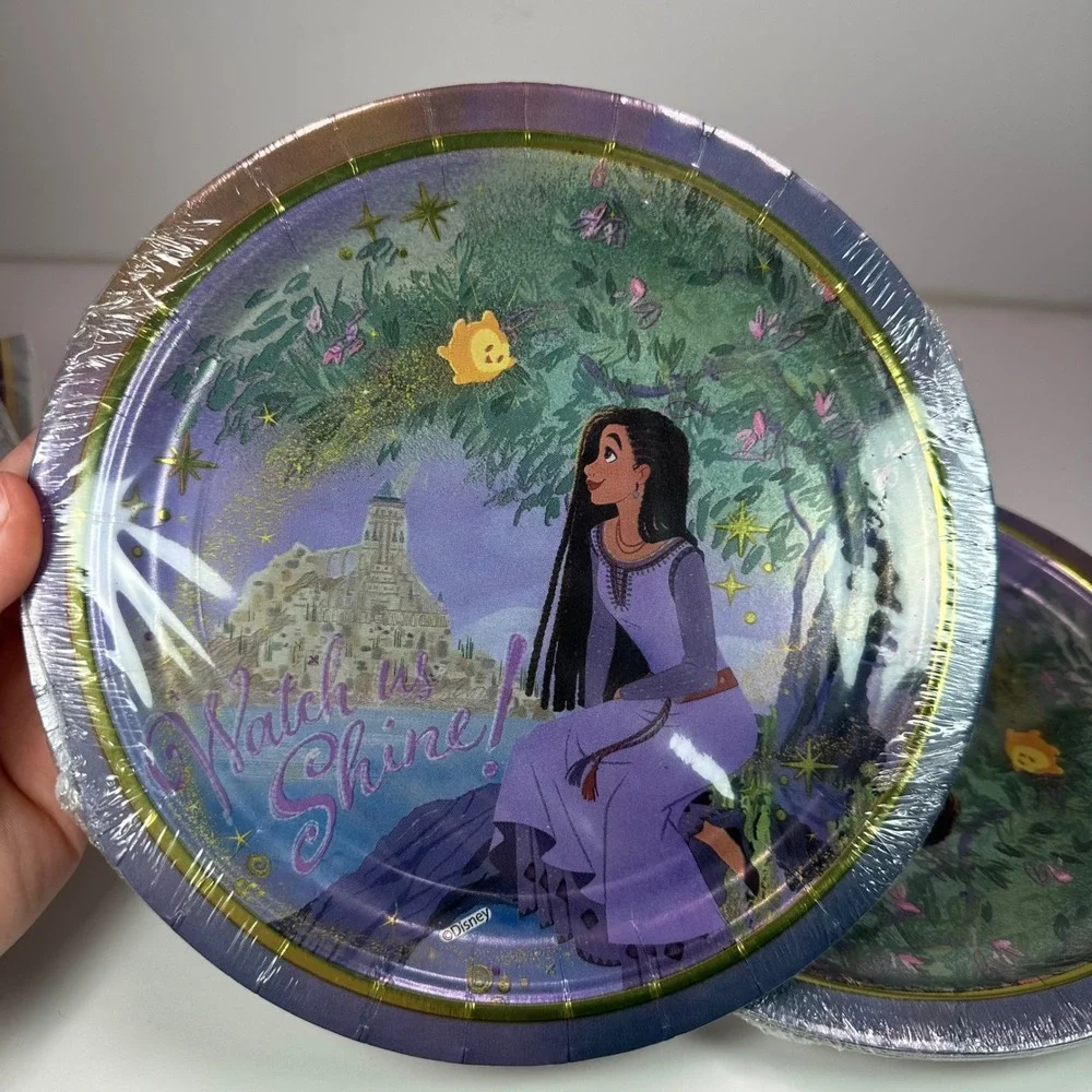 Disney Wish Party Supplies Plates Luncheon Napkins NEW 2 packs of each